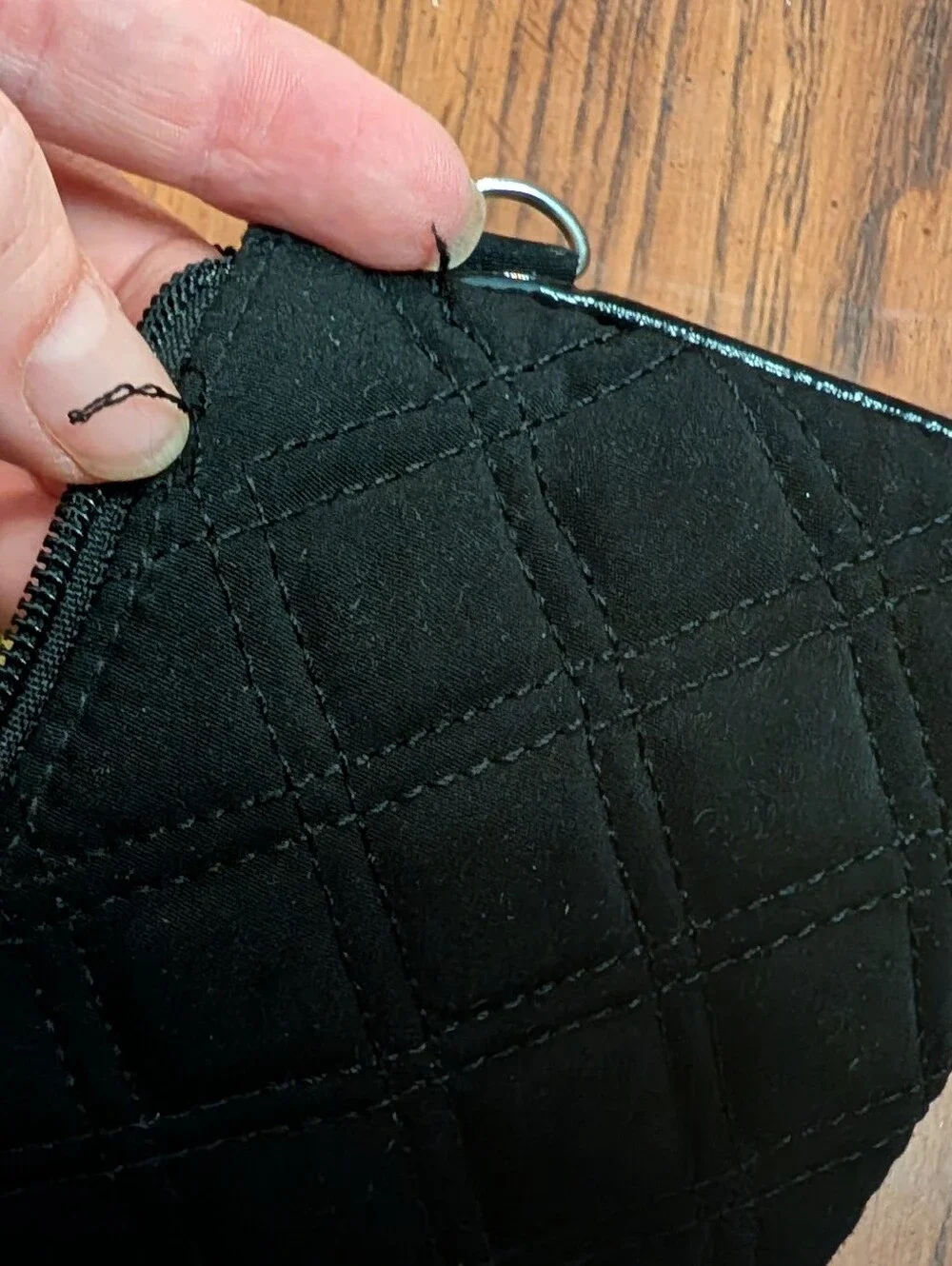 Vera Bradley Patchwork Quilted Wristlet Clutch – Mixed Print Zip Pouch